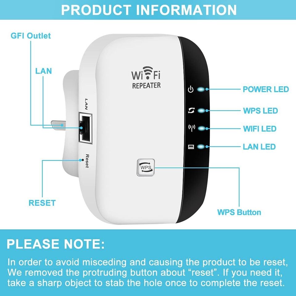 2024 Newest WiFi Extender, WiFi Booster, WiFi Repeater, Covers Up To 3650 Sq.ft