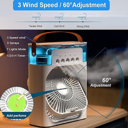 Mini Portable Air Conditioner Humidifier Strong Wind